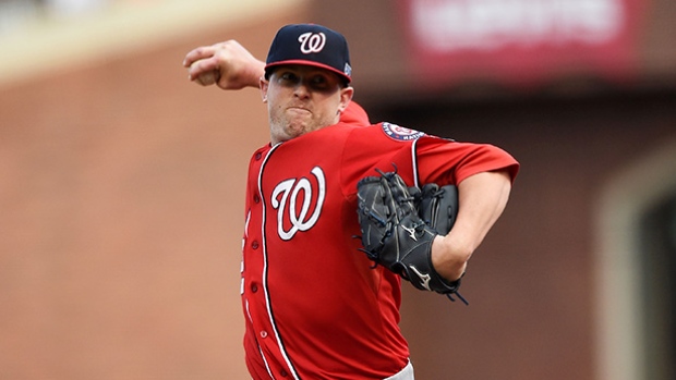 Relief pitcher Drew Storen was acquired by the Toronto Blue Jays on Friday from the Washington Nationals in exchange for outfielder Ben Revere