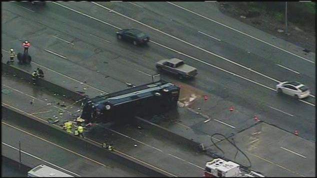 To-SF Greyhound Bus Flips On 101 In San Jose, Killing Two