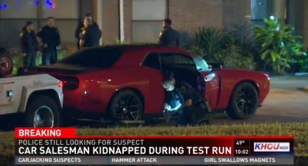 Texas auto salesman kidnapped at gunpoint during test drive